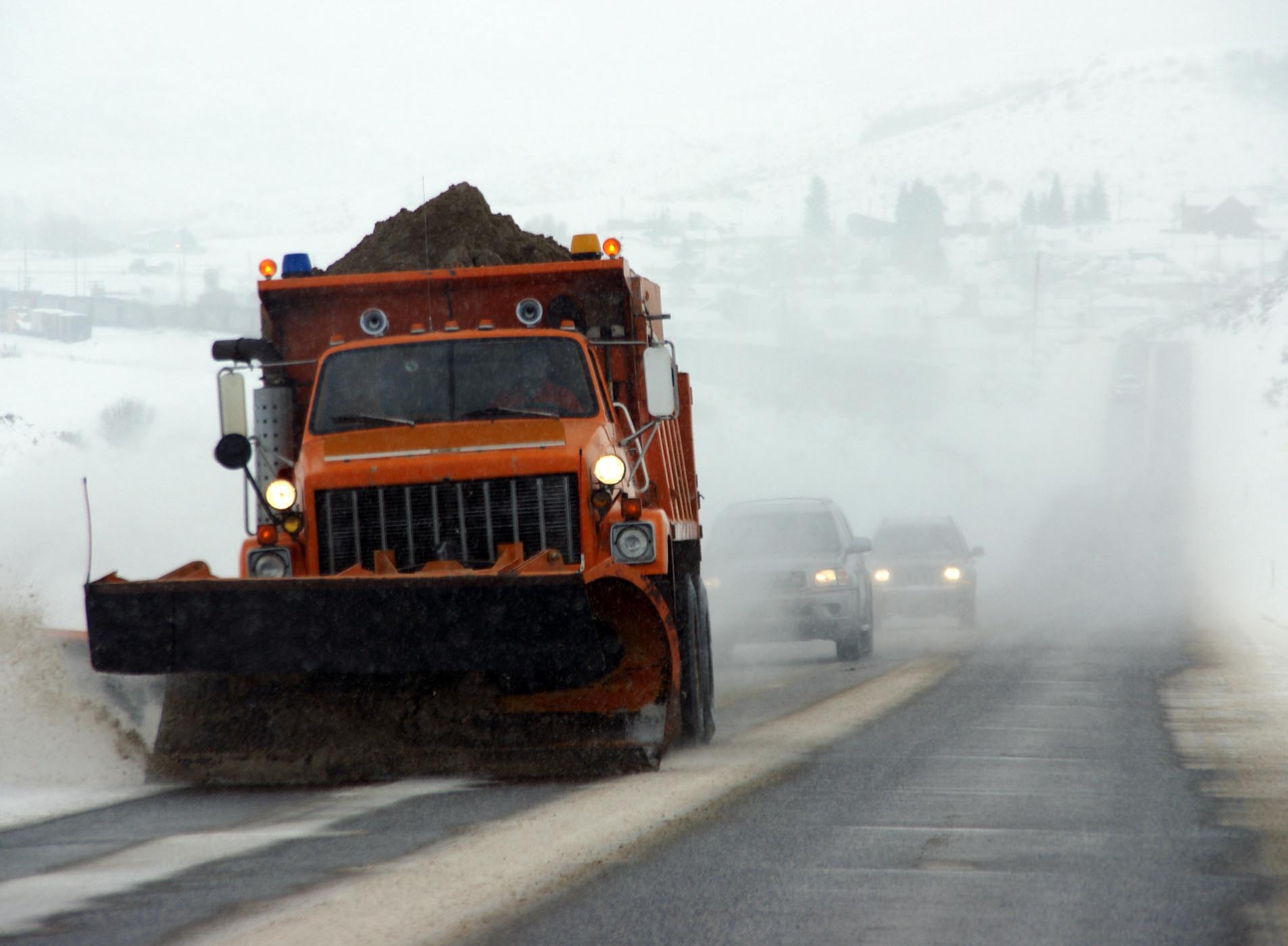 road salt spreader